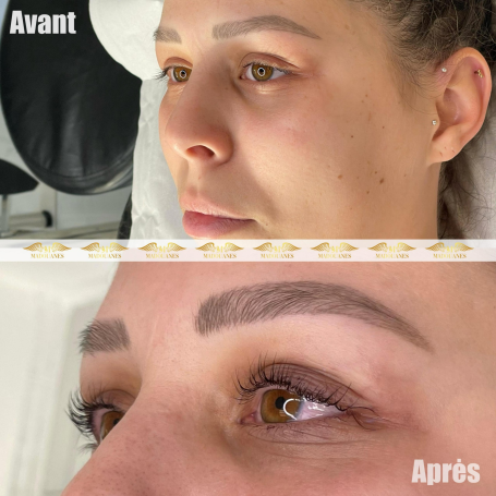 Rehaussement de cils + teinture